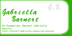 gabriella barnert business card